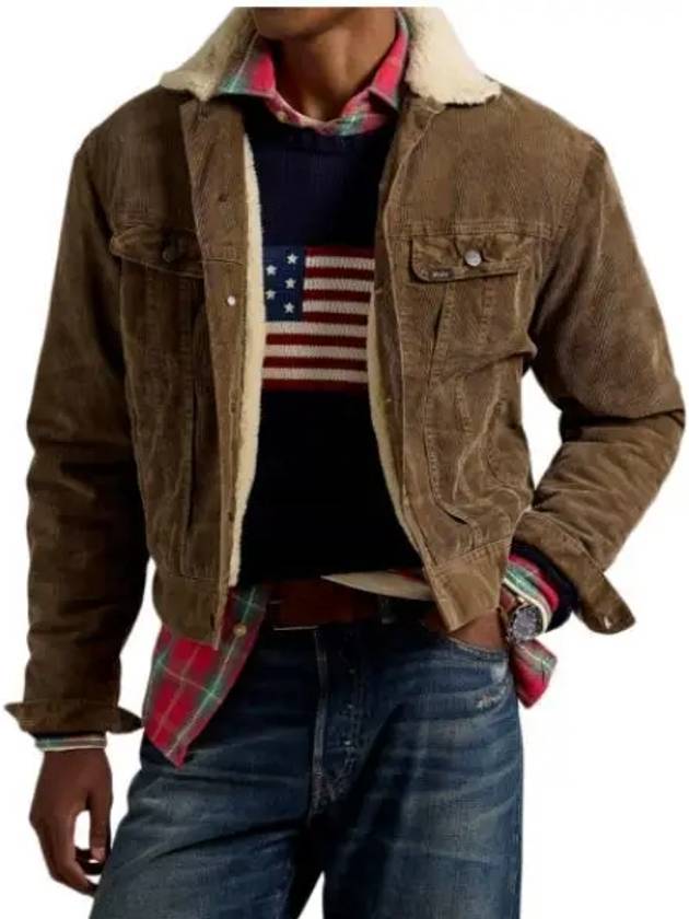 Corduroy Trucker Jacket Brown - POLO RALPH LAUREN - BALAAN 2