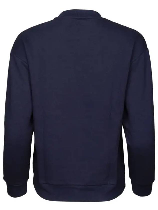 Embroidered logo brushed sweatshirt navy women JUH040 AG18 - FENDI - BALAAN 2