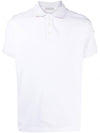 Neck Logo Patch Print Polo Shirt White - MONCLER - BALAAN 1