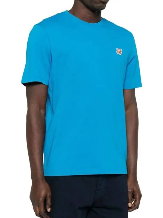 Fox Head Patch Classic Short Sleeve T-Shirt Enamel Blue - MAISON KITSUNE - BALAAN 3