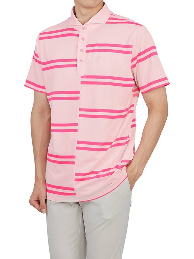 Golf Wear Men s Collar Short Sleeve T Shirt G4MS23K182 BLUSH - G/FORE - BALAAN 6