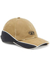 C Dale Distressed Colour Block Base Ball Cap Brown - DIESEL - BALAAN 2