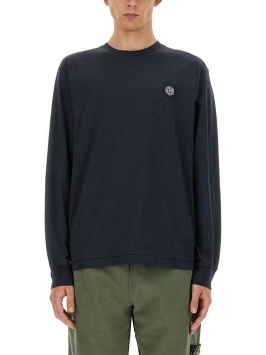 Stone Island Long Sleeve T Shirt 811522713 A0020 BLUE - STONE ISLAND - BALAAN 1