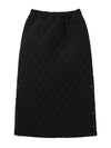 Women's Heart Attack Warm Fit Quilted Skirt Black - GOXO - BALAAN 1