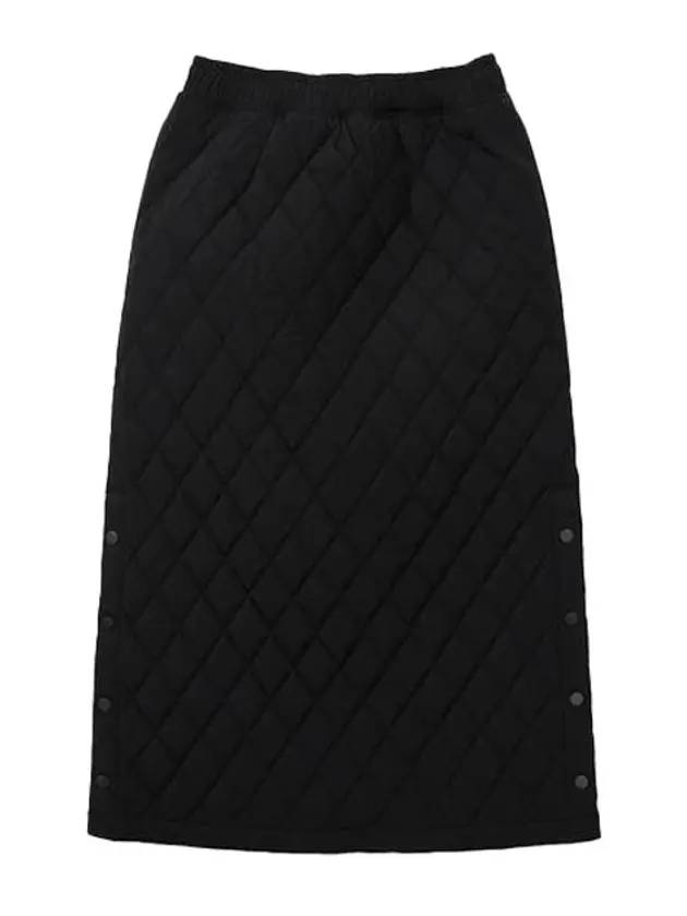 Women's Heart Attack Warm Fit Quilted Skirt Black - GOXO - BALAAN 1