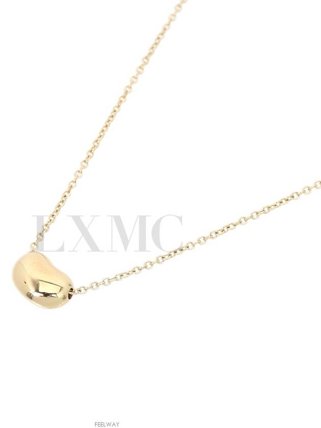 Tiffany Elsa Peretti Bean Design Pendant Yellow Gold Necklace 9mm - TIFFANY & CO. - BALAAN 8