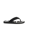 VLTN logo print flip flops black - VALENTINO - BALAAN.