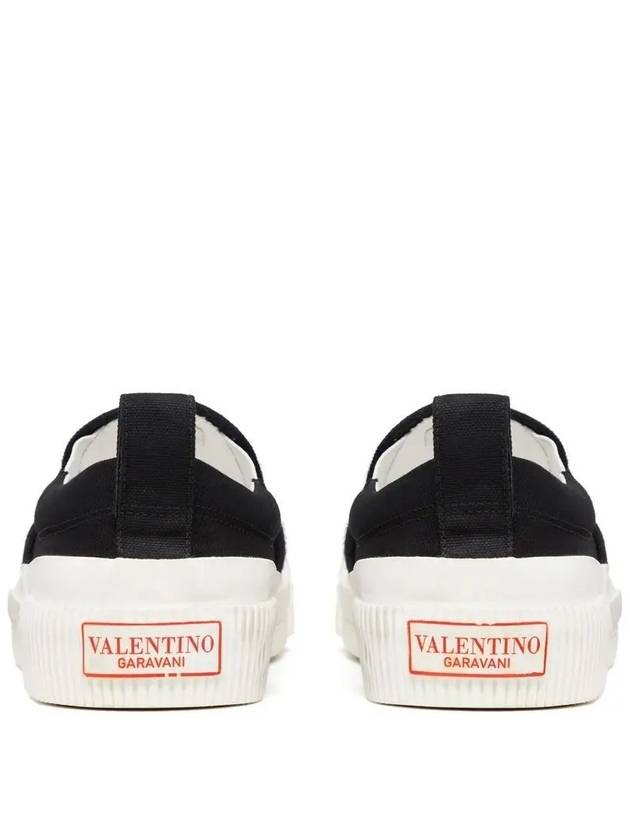 VLTN Canvas Slip-On Black - VALENTINO - BALAAN 5