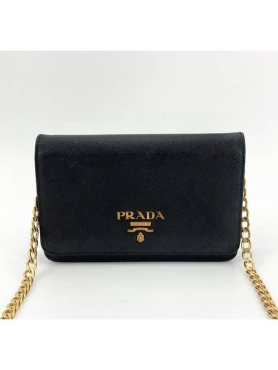 Saffiano Mini Chain Cross Bag 1BP006 - PRADA - BALAAN 2