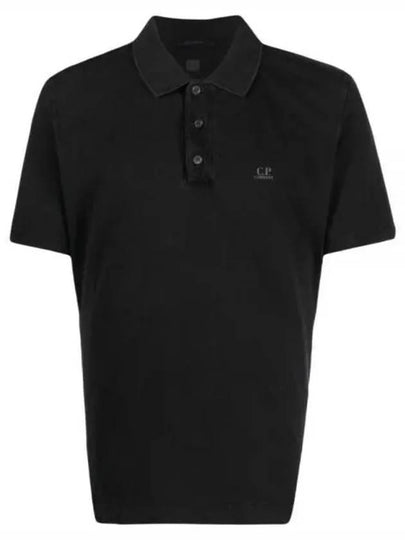 1020 Jersey Logo Polo Shirt Black - CP COMPANY - BALAAN 2