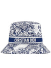 D Bobby Small Brim Bucket Hat Blue - DIOR - BALAAN 3