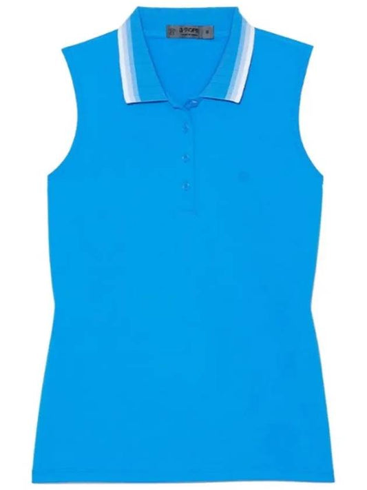 Women'S Tech Nylon Polo Sleeveless Blue - G/FORE - BALAAN 2