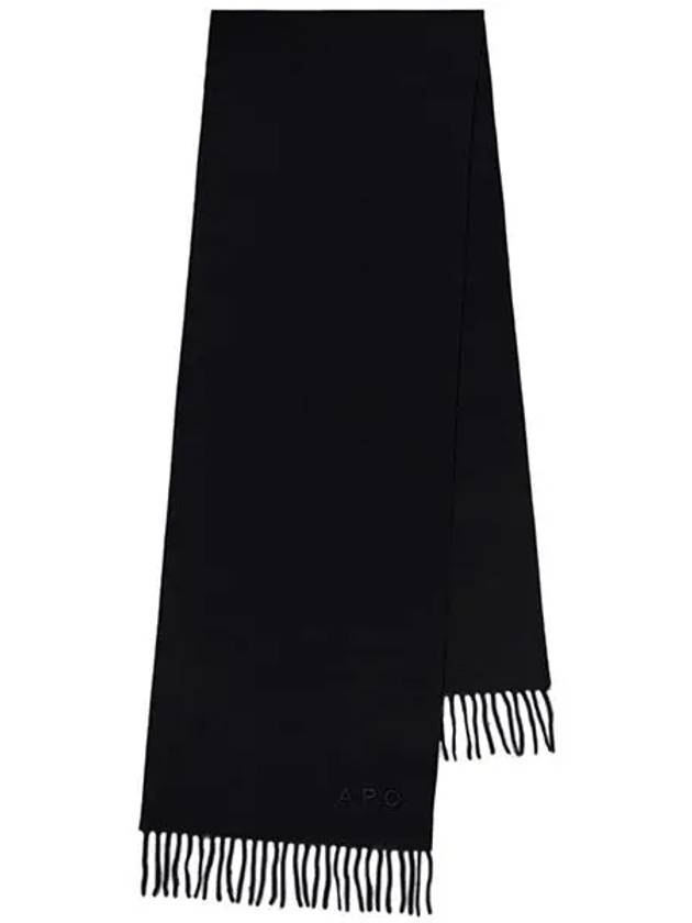 Ambroise Embroidered Muffler Black - A.P.C. - BALAAN 3