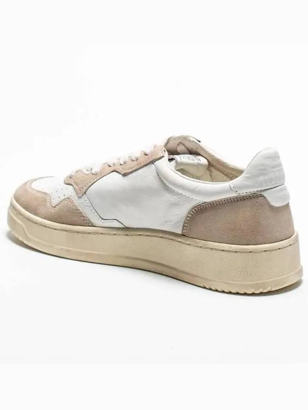 Men's Medalist Low Top Sneakers Beige - AUTRY - BALAAN 6