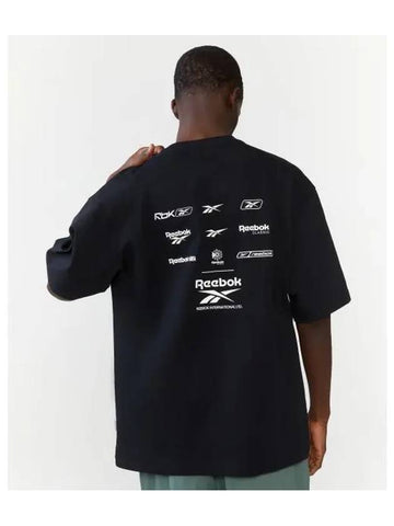 archive t shirt black - REEBOK - BALAAN 1