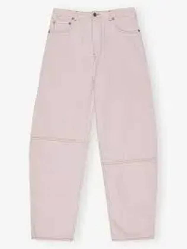 Overdyed Denim Stary Jeans Chalk Pink - GANNI - BALAAN 2