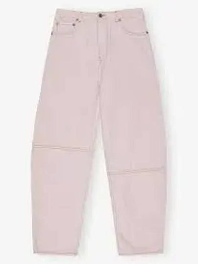 Overdyed Denim Stary Jeans Chalk Pink - GANNI - BALAAN 2