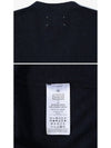 Women's V-neck Knit Wool Cardigan Dark Blue - MAISON MARGIELA - BALAAN 5