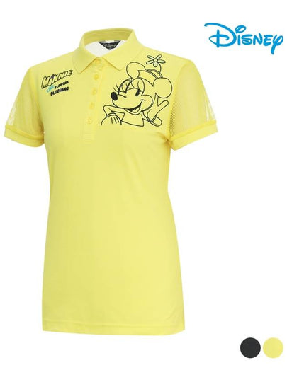 see-through short-sleeved collar t-shirt DL2LTS037 - DISNEY GOLF - BALAAN 2