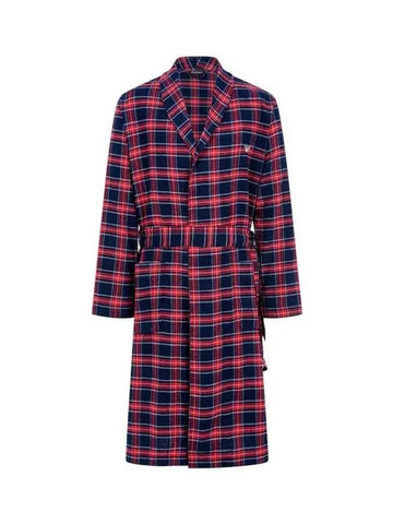 UNDERWEAR ARMANI 30 9 29 Men s Belted Check Dressing Gown Navy 270749 - EMPORIO ARMANI - BALAAN 1