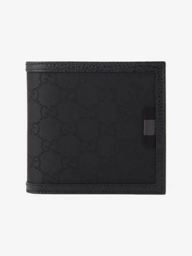 GG Supreme Canvas Nylon Half Wallet Black - GUCCI - BALAAN 3