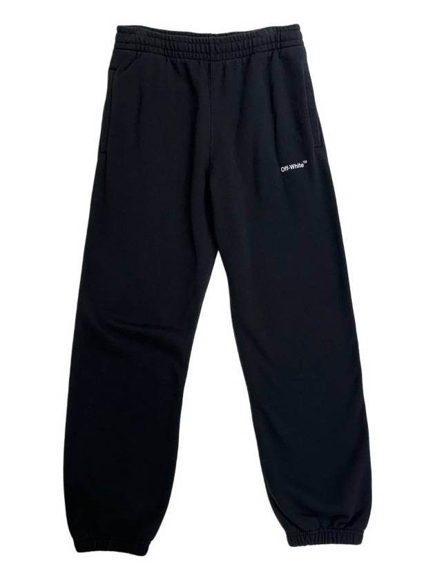 Men's Caravaggio Diag Logo Jogger Track Pants Black - OFF WHITE - BALAAN 3