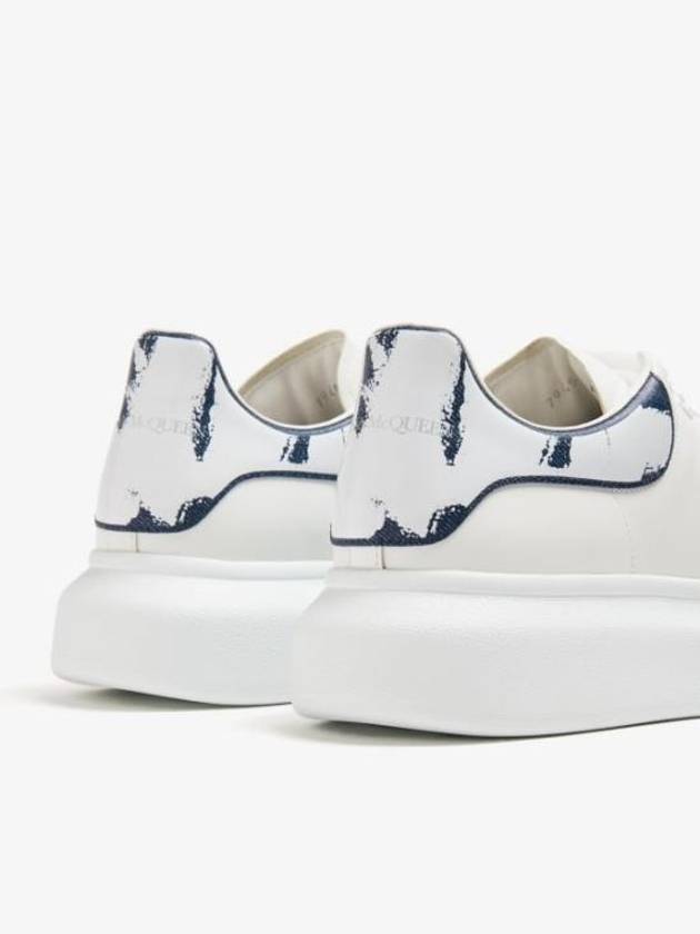 Oversized Sole Indigo Tab Low Top Sneakers White - ALEXANDER MCQUEEN - BALAAN 3