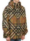 Layered Check Nylon Hooded Jacket Archive Beige - BURBERRY - BALAAN 5