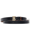 TB Reversible Leather Belt Black Tan - BURBERRY - BALAAN 11