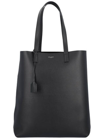 Logo Soft Leather Bold Shoulder Bag Black - SAINT LAURENT - BALAAN 1