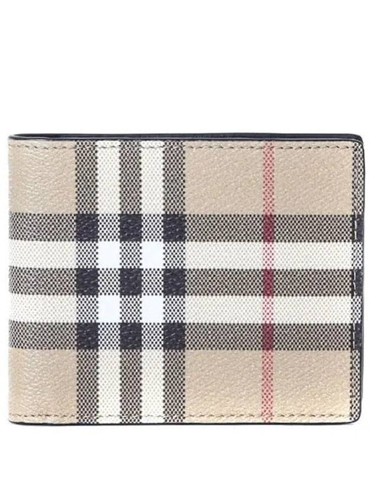 Vintage Check Slim Half Wallet Beige - BURBERRY - BALAAN 2