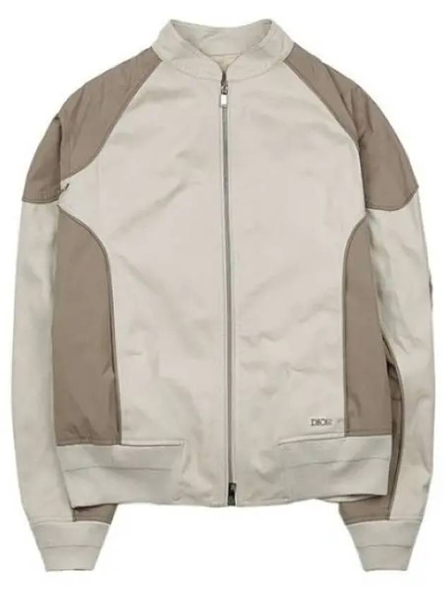 Cotton Canvas Bomber Jacket Beige - DIOR - BALAAN 2