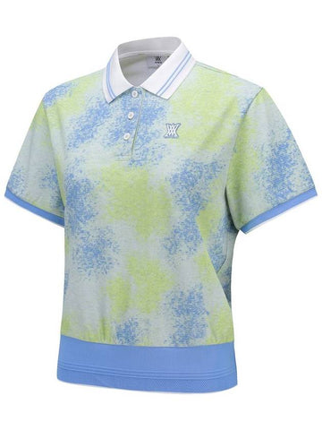 WOMEN SPRINKLED PATTERN SHORT T SHIRTLI - ANEWGOLF - BALAAN 3