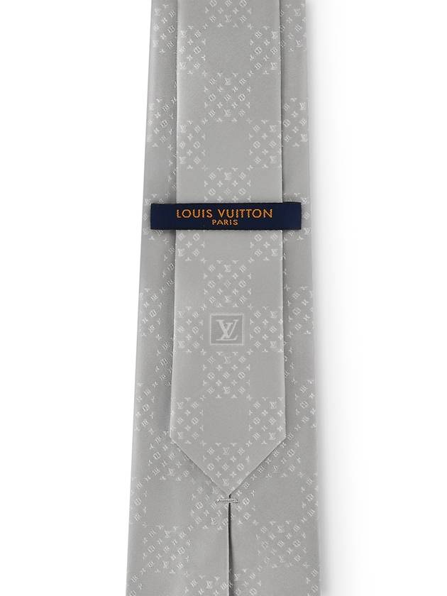 Men's Monogram Damier Tie Grey - LOUIS VUITTON - BALAAN 4