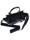 Gold Logo Grace Calfskin Tote Bag Black - PRADA - BALAAN 5