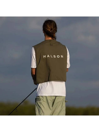 Malbon Men s Golf Tackle Utility Vest Olive - MALBON GOLF - BALAAN 2