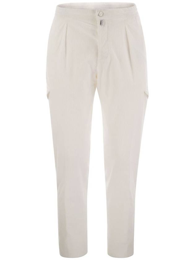 Velvet cargo trousers - KITON - BALAAN 1