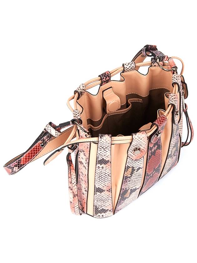 Serendipity Drawstring Bucket Bag Vulcano Pink - DONIRAY - BALAAN 4