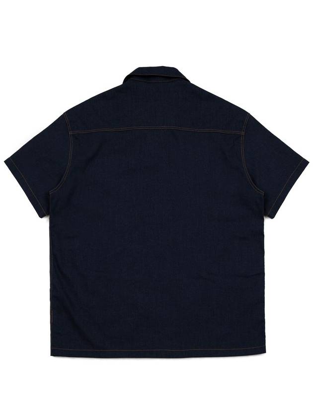 Indigo Fake Denim Half Shirt - ARCANE FUNK - BALAAN 3