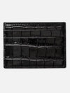 Embossed TB Logo Card Wallet Black Women s - BURBERRY - BALAAN 3