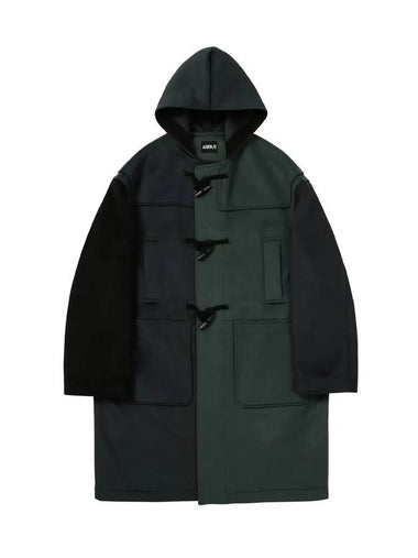 oversized wool duffel coat green - AJOBYAJO - BALAAN 1