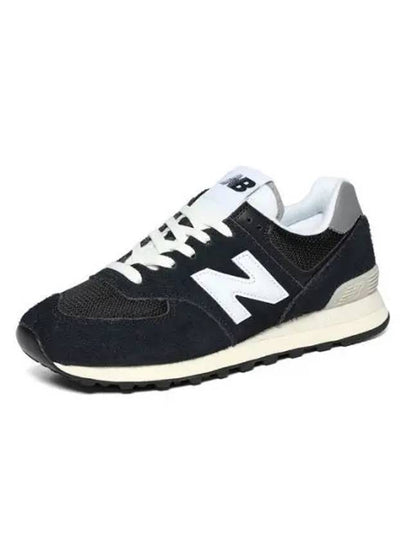 574 Low Top Sneakers Heritage Deep Black - NEW BALANCE - BALAAN 2