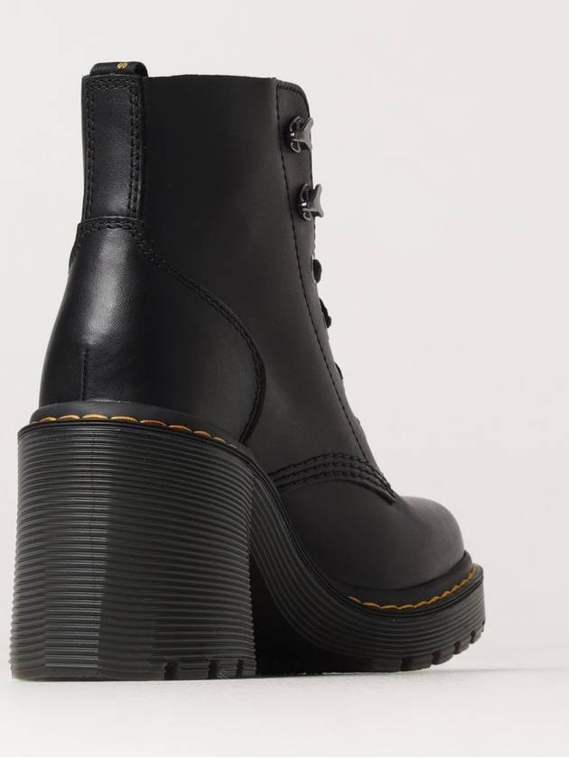 Jessie Lace-up Leather Heel Walker Boots Black - DR. MARTENS - BALAAN 4