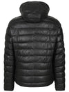 Italian black sheepskin hooded jumper ALJP123 - IKALOOOK - BALAAN 6