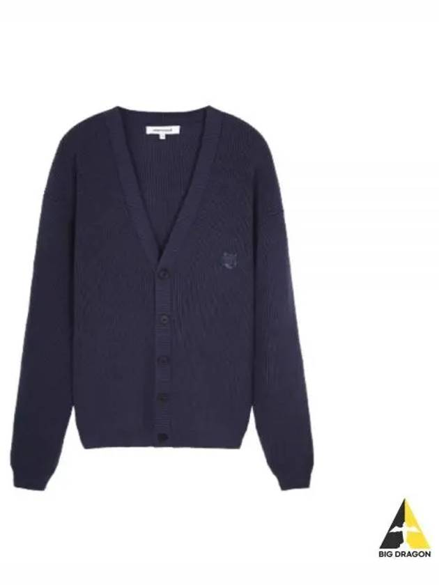 Bold Fox Head Cardigan Navy - MAISON KITSUNE - BALAAN 2