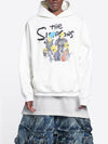 The Simpsons Printed Hoodie White - BALENCIAGA - BALAAN 4