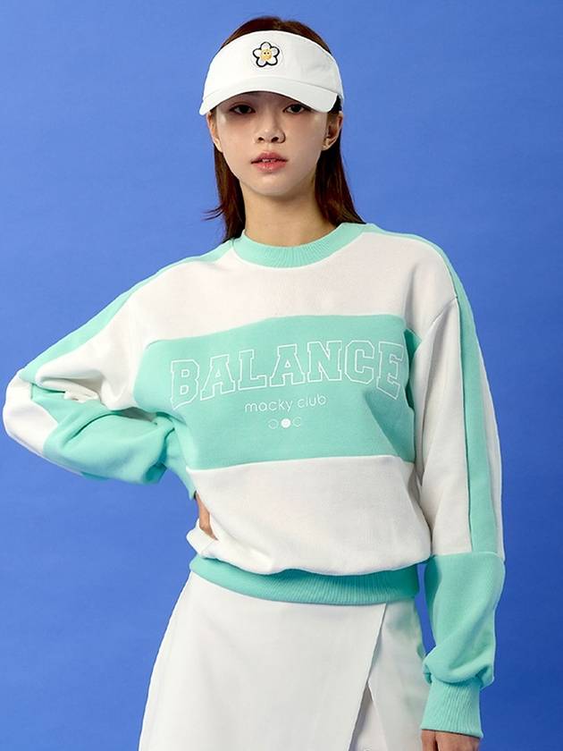 Balance Sweatshirt Long Sleeve T-Shirt Mint MCSS24TS3MT - MACKY - BALAAN 1