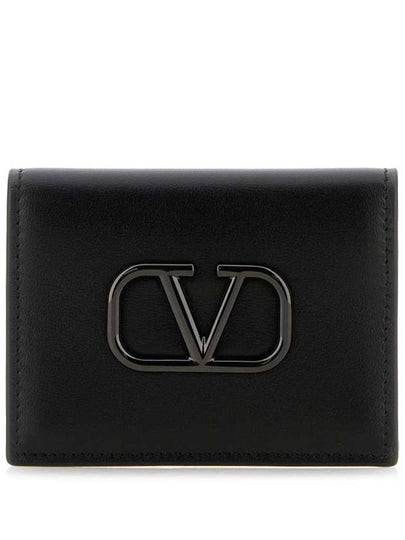 4Y2P0T39 VTQ 0NO Men s V logo card wallet - VALENTINO - BALAAN 2