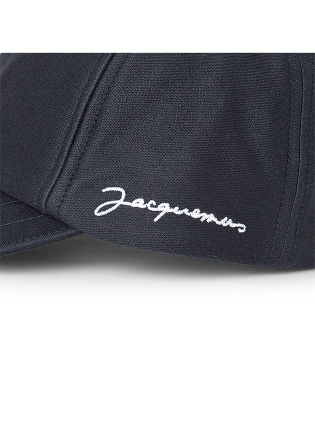 La Casquete Signature Ball Cap Dark Navy - JACQUEMUS - BALAAN 6