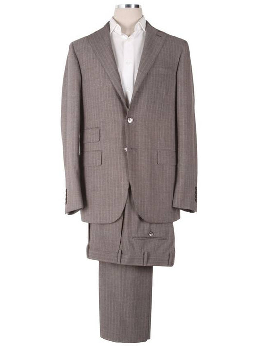 ID1GM303Z Striped Wool Suit - CARUSO - BALAAN 1